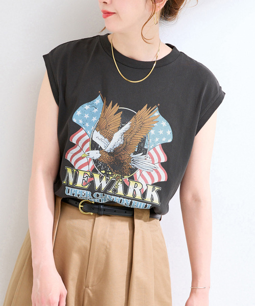 GOOD ROCK SPEED(グッドロックスピード)の「GOOD ROCK SPEED / グッドロックスピード GS ORIGINAL N/S Tshirt(Tシャツ/カットソー・レディース・ブラック/ブラウン・FREE)」の1枚目の写真