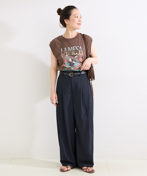 GOOD ROCK SPEED(グッドロックスピード)の「GOOD ROCK SPEED / グッドロックスピード GS ORIGINAL N/S Tshirt(Tシャツ/カットソー・レディース・ブラック/ブラウン・FREE)」の3枚目の写真