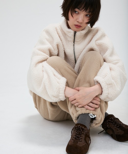 full/fill.（フルフィル）の「fleece easy pants / フリースイージーパンツ（その他パンツ・レディース・グレー/ベージュ・FREE）」の18枚目の写真