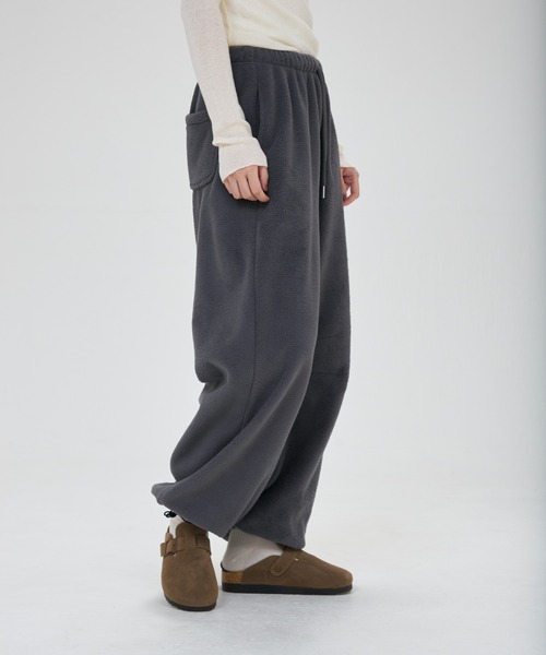 full/fill.（フルフィル）の「fleece easy pants / フリースイージーパンツ（その他パンツ・レディース・グレー/ベージュ・FREE）」の3枚目の写真