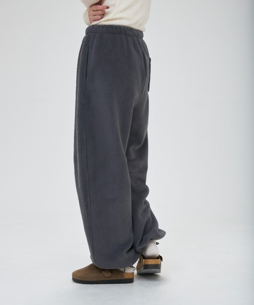 full/fill.（フルフィル）の「fleece easy pants / フリースイージーパンツ（その他パンツ・レディース・グレー/ベージュ・FREE）」の5枚目の写真