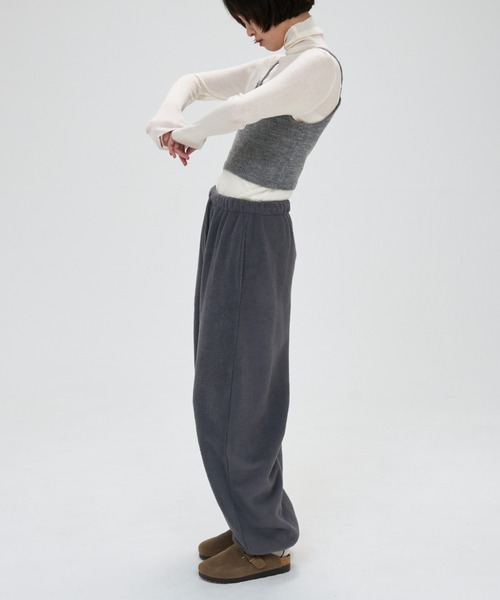 full/fill.（フルフィル）の「fleece easy pants / フリースイージーパンツ（その他パンツ・レディース・グレー/ベージュ・FREE）」の8枚目の写真