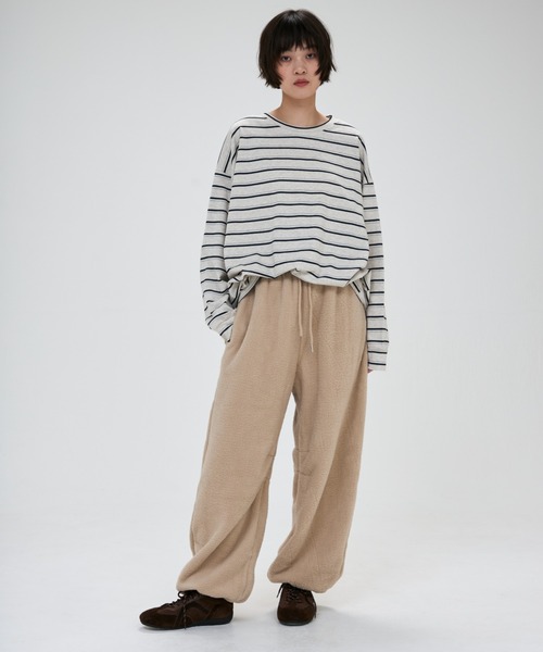 full/fill.（フルフィル）の「fleece easy pants / フリースイージーパンツ（その他パンツ・レディース・グレー/ベージュ・FREE）」の10枚目の写真
