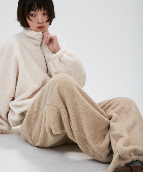 full/fill.（フルフィル）の「fleece easy pants / フリースイージーパンツ（その他パンツ・レディース・グレー/ベージュ・FREE）」の16枚目の写真