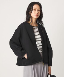 ダンボール ノーカラー ブルゾン