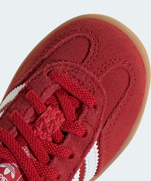 adidas(アディダス)の「ガゼル インドア コンフォート クロージャー エラスティック レース / GAZELLE INDOOR COMFORT CLOSURE ELASTIC LACE / アディダスオリジナルス adidas Originals(スニーカー・キッズ・レッド・12cm/13.0cm/15.0cm/16.0cm/14.0cm)」の9枚目の写真