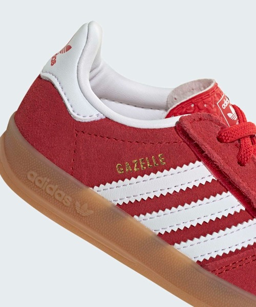 adidas(アディダス)の「ガゼル インドア コンフォート クロージャー エラスティック レース / GAZELLE INDOOR COMFORT CLOSURE ELASTIC LACE / アディダスオリジナルス adidas Originals(スニーカー・キッズ・レッド・12cm/13.0cm/15.0cm/16.0cm/14.0cm)」の7枚目の写真
