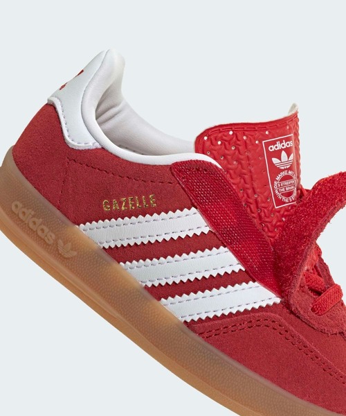 adidas(アディダス)の「ガゼル インドア コンフォート クロージャー エラスティック レース / GAZELLE INDOOR COMFORT CLOSURE ELASTIC LACE / アディダスオリジナルス adidas Originals(スニーカー・キッズ・レッド・12cm/13.0cm/15.0cm/16.0cm/14.0cm)」の8枚目の写真