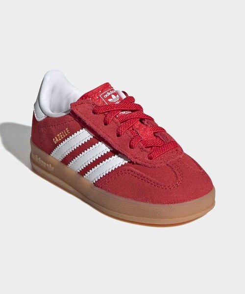 adidas(アディダス)の「ガゼル インドア コンフォート クロージャー エラスティック レース / GAZELLE INDOOR COMFORT CLOSURE ELASTIC LACE / アディダスオリジナルス adidas Originals(スニーカー・キッズ・レッド・12cm/13.0cm/15.0cm/16.0cm/14.0cm)」の4枚目の写真