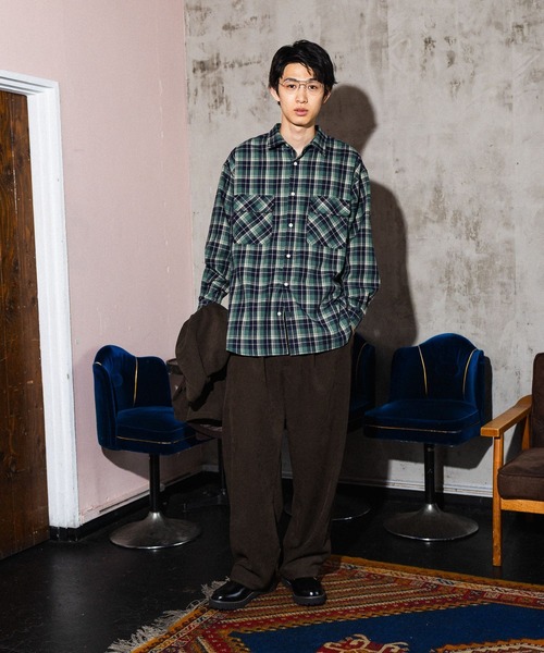niko and...(ニコアンド)の「ピーチ起毛ツイルパンツ(その他パンツ・メンズ・ブラック/ブラウン・LARGE/MEDIUM)」の2枚目の写真