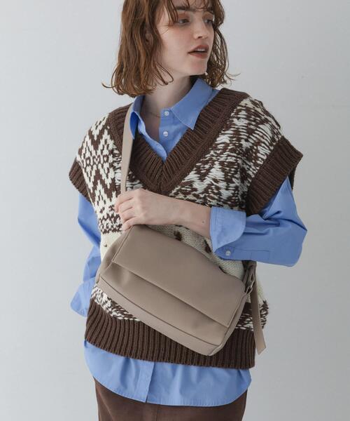 URBAN RESEARCH Sonny Label(アーバンリサーチサニーレーベル)の「フラップショルダーバッグ(ショルダーバッグ・レディース・ブラック/アイボリー/グレー系その他・ONE)」の21枚目の写真