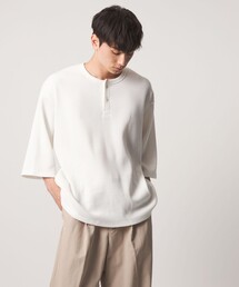 ＜CITEN＞ヘンリーネックワッフルヒュージT