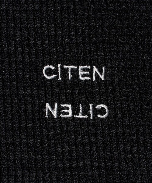 CITEN（シテン）の「＜CITEN＞ヘンリーネックワッフルヒュージT（Tシャツ/カットソー・メンズ・ホワイト/ブラック・L/M）」の14枚目の写真