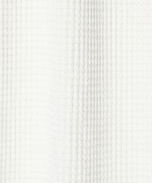 CITEN（シテン）の「＜CITEN＞ヘンリーネックワッフルヒュージT（Tシャツ/カットソー・メンズ・ホワイト/ブラック・L/M）」の19枚目の写真