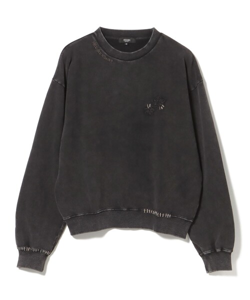 BEAMS HEART(ビームスハート)の「フェード ステッチ クルーネック スウェット(スウェット・メンズ・ブラウン/チャコールグレー・SMALL/LARGE/MEDIUM)」の2枚目の写真