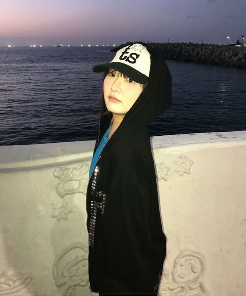 WAVEGIRL（ウェーブガール）の「Saint Zip Hoodie (3color)（パーカー・レディース・ライトグレー/ブラック/ライトグリーン・FREE）」の10枚目の写真