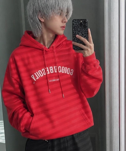 Burner(バーナー)の「【Cr+ov(クローヴ)】裏起毛 グラフィックプリント プルオーバーパーカー cro-hoodie-13-17【RBT】(パーカー・メンズ・ブラウン/グリーン/ベージュ/イエロー/ブルー/グレー/ピンク/パープル/レッド/ホワイト/グレー系その他・FREE)」の11枚目の写真