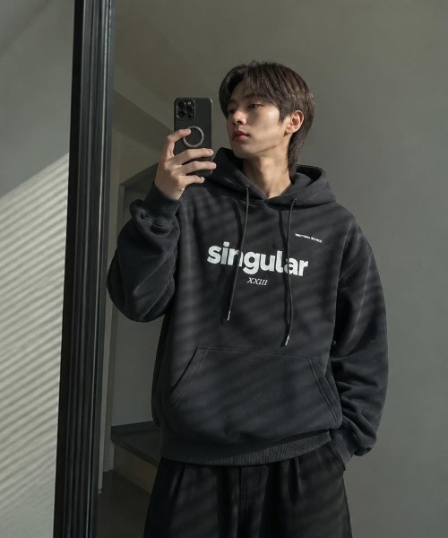 Burner(バーナー)の「【Cr+ov(クローヴ)】裏起毛 グラフィックプリント プルオーバーパーカー cro-hoodie-13-17【RBT】(パーカー・メンズ・ブラウン/グリーン/ベージュ/イエロー/ブルー/グレー/ピンク/パープル/レッド/ホワイト/グレー系その他・FREE)」の17枚目の写真