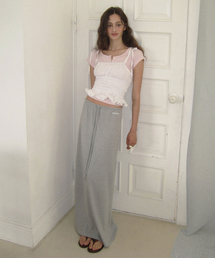 Softie maxi banding skirt - Gray