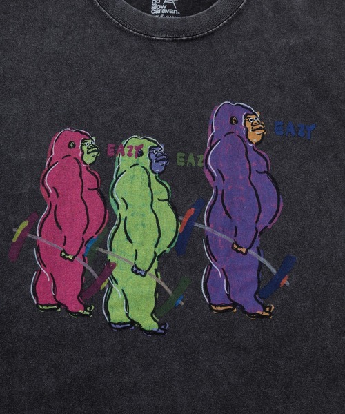 go slow caravan(ゴースローキャラバン)の「RAY綿 G/D ゴリゴリゴリラ TEE(Tシャツ/カットソー・メンズ・ブラック系その他2/ホワイト・MEDIUM/LARGE/X-LARGE)」の4枚目の写真