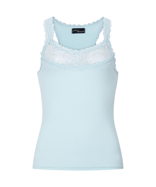 PLEASENOFOLLOW（プリーズノーフォロー）の「Zuri Lace Sleeveless Top (Mint)（Tシャツ/カットソー・レディース・その他・FREE）」の2枚目の写真