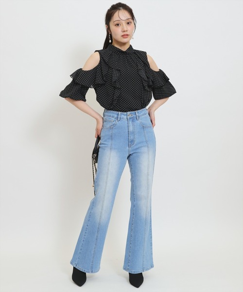 WILLSELECTION(ウィルセレクション)の「センターシームフレアデニムパンツ(デニムパンツ・レディース・ブルー/ネイビー・SMALL/MEDIUM)」の19枚目の写真