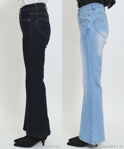WILLSELECTION(ウィルセレクション)の「センターシームフレアデニムパンツ(デニムパンツ・レディース・ブルー/ネイビー・SMALL/MEDIUM)」の4枚目の写真