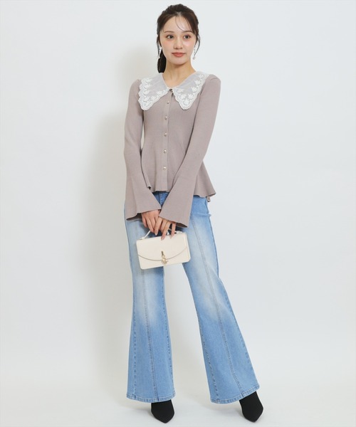WILLSELECTION(ウィルセレクション)の「センターシームフレアデニムパンツ(デニムパンツ・レディース・ブルー/ネイビー・SMALL/MEDIUM)」の7枚目の写真