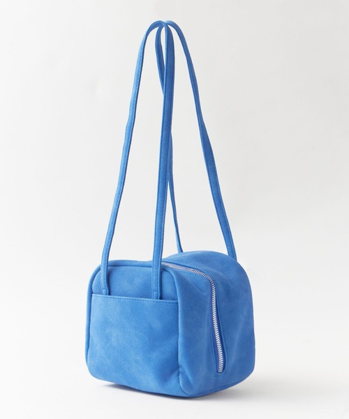 Chick(チック)の「Round Faux Leather Mini Handbag / ラウンド型 フェイクレザーミニ ハンドバッグ レディース コンパクト ガーリー フェミニン 2026年 夏 夏服(ショルダーバッグ・レディース・パープル/ブルー/イエロー/ピンク/グリーン・FREE)」の11枚目の写真