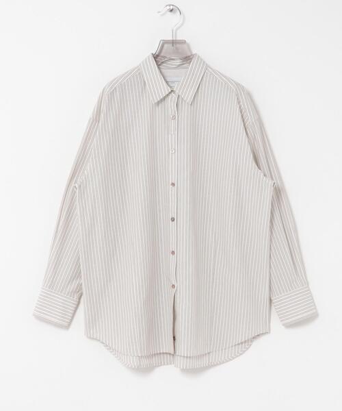 URBAN RESEARCH(アーバンリサーチ)の「new basic QUIET STRIPE SHIRTS(シャツ/ブラウス・レディース・ストライプ・FREE)」の1枚目の写真