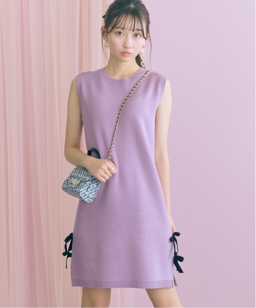 marun(マルン)の「<大きいサイズ>ジャガードニットショート丈ワンピース marun(ワンピース・レディース・ブラック/ピンク系・L/LL/5L/4L/3L)」の19枚目の写真