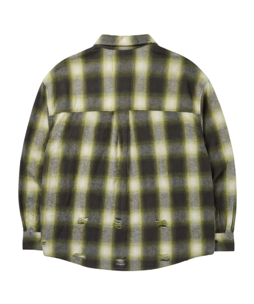 NIGHTWORKDEPT(ナイトワークデプト)の「WORN SIGNAL CHECK SHIRT_GREEN(シャツ/ブラウス・レディース・その他・FREE)」の3枚目の写真
