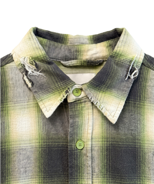 NIGHTWORKDEPT(ナイトワークデプト)の「WORN SIGNAL CHECK SHIRT_GREEN(シャツ/ブラウス・レディース・その他・FREE)」の5枚目の写真