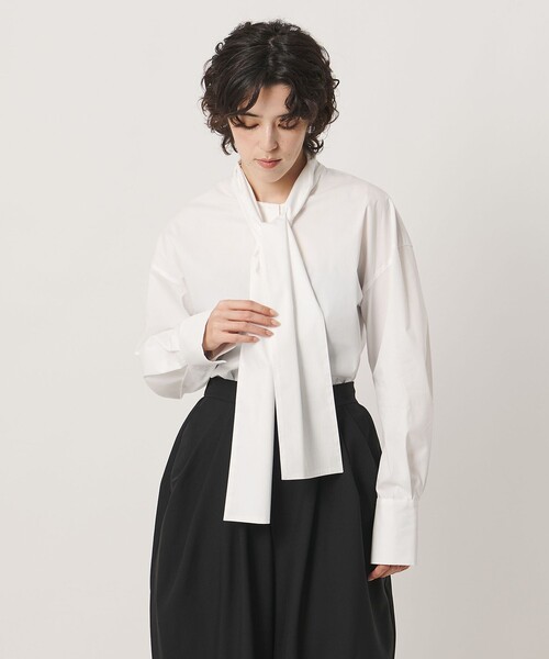 MARW UNITED ARROWS(マルゥ ユナイテッドアローズ)の「<MARW UNITED ARROWS>リボン ブラウス(シャツ/ブラウス・レディース・ホワイト/ライトブルー・FREE)」の6枚目の写真