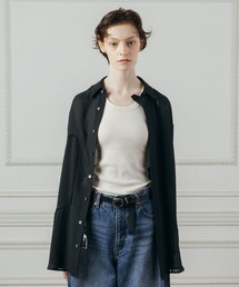 CREDONA | LADDER LACE DETAIL SHIRT/ラダーレースディテールシャツ(シャツ/ブラウス)