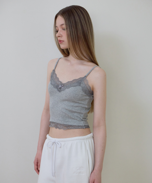 ROSEFRANTZ（ロゼフランツ）の「Lace Trim Sleeveless [Gray]（Tシャツ/カットソー・レディース・ライトグレー・SMALL/MEDIUM）」の6枚目の写真