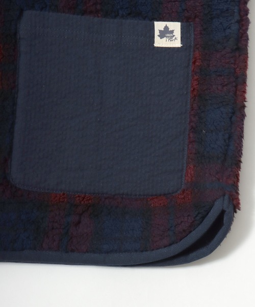 LOGOS(ロゴス)の「2026AW LOGOS/ロゴス シープボア×カットボンディング 静電気抑止 ワンポイント刺繍 チェック ノーカラーベスト(ベスト・レディース・ブラウン/ネイビー/レッド・LL/L/M)」の22枚目の写真