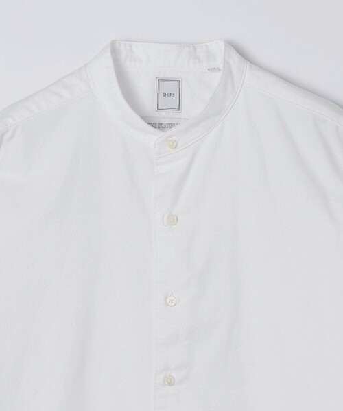 SHIPS(シップス)の「THE STATES MADE(R) ウォッシュド オックスフォード バンドカラー シャツ(シャツ/ブラウス・メンズ・ホワイト・SMALL/MEDIUM/LARGE/X-LARGE)」の3枚目の写真