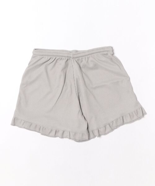 Pittok(ピットク)の「フリルフレアワッフル地ショートパンツ(その他パンツ・レディース・グレー/ホワイト/ブラック・MEDIUM)」の4枚目の写真