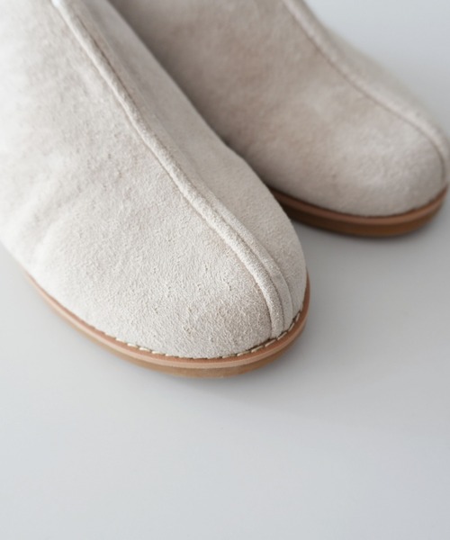 TIDEWAY（タイドウェイ）の「PIGSUEDE FLAT SANDAL（サンダル・レディース・ブラック/チャコールグレー/ブラウン/サーモンピンク/ベージュ・SMALL/MEDIUM/LARGE）」の13枚目の写真
