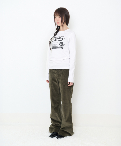 Video Jockey（ビデオジョッキー）の「GOGOGO ロングスリーブTシャツ [ホワイト]（Tシャツ/カットソー・レディース・ホワイト・SMALL/MEDIUM）」の2枚目の写真
