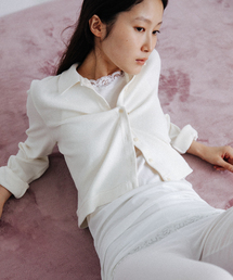 【NOHRA /ノーラ】Cotton silk shrts cardigan