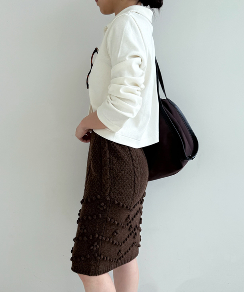 EDIT. FOR LULU(エディットフォールル)の「【NOHRA /ノーラ】Cotton silk shrts cardigan(カーディガン/ボレロ・レディース・ホワイト・FREE)」の3枚目の写真