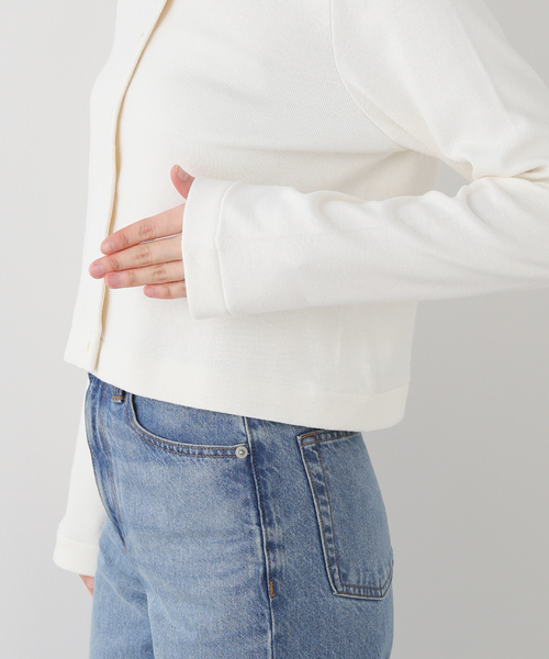 EDIT. FOR LULU(エディットフォールル)の「【NOHRA /ノーラ】Cotton silk shrts cardigan(カーディガン/ボレロ・レディース・ホワイト・FREE)」の10枚目の写真