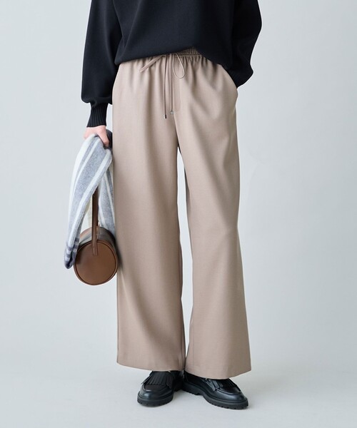ANY（エニィ）の「パウダリーツイード ワイドストレートパンツ（セットアップ着用可）（その他パンツ・レディース・グレー系/ブラック系/ダークブラウン系3/ネイビー系/ベージュ系・SMALL/MEDIUM/LARGE）」の4枚目の写真