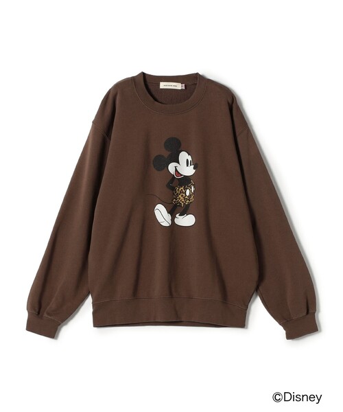 GOOD ROCK SPEED（グッドロックスピード）の「【SHIPS別注】GOOD ROCK SPEED:〈洗濯機可能〉MICKEY / SWEAT（スウェット・レディース・ライトブルー/ブラウン・ONE SIZE）」の10枚目の写真