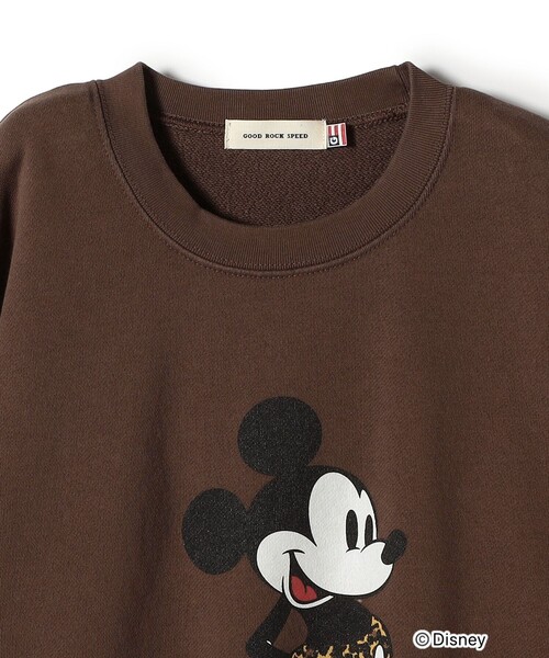 GOOD ROCK SPEED（グッドロックスピード）の「【SHIPS別注】GOOD ROCK SPEED:〈洗濯機可能〉MICKEY / SWEAT（スウェット・レディース・ライトブルー/ブラウン・ONE SIZE）」の12枚目の写真