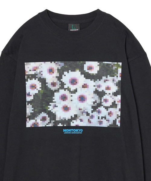 NON TOKYO(ノントーキョー)の「PRINT L/S T-SHIRT(MOSAIC FLOWER)(Tシャツ/カットソー・レディース・ネイビー/ホワイト/ブラック・2/1)」の13枚目の写真