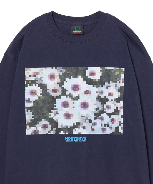 NON TOKYO(ノントーキョー)の「PRINT L/S T-SHIRT(MOSAIC FLOWER)(Tシャツ/カットソー・レディース・ネイビー/ホワイト/ブラック・2/1)」の16枚目の写真