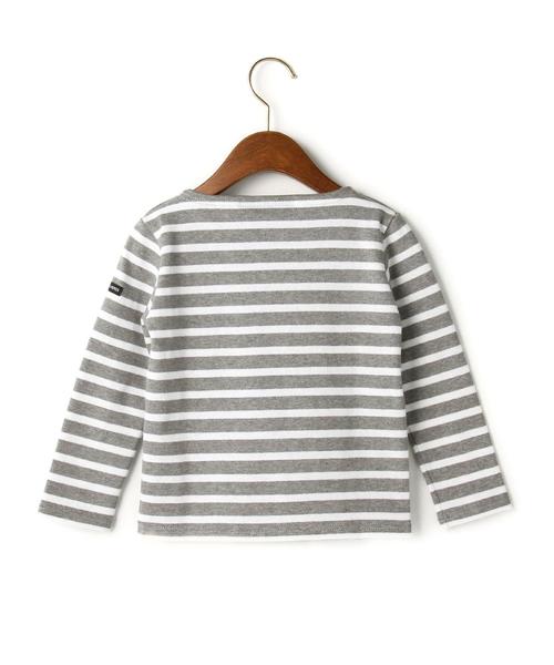 SAINT JAMES（セントジェームス）の「別注【SAINT JAMES(セントジェームス)】OUESSANT16①（Tシャツ/カットソー・キッズ・ホワイト/グレー/ネイビー・4A/8A/6A）」の11枚目の写真
